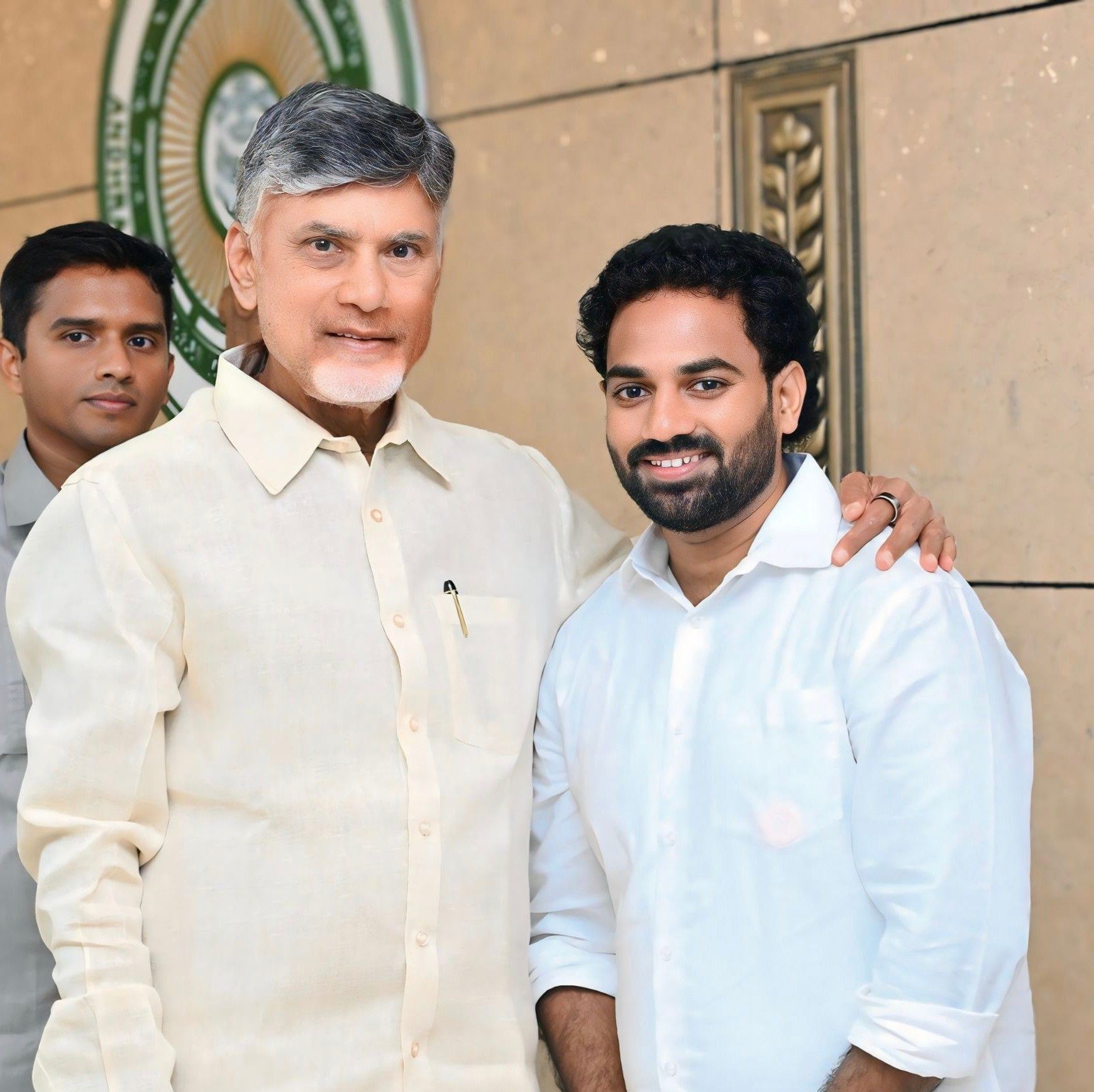 Sri Sajja Ajay Choudhary with Hon'ble CM Sri Nara Chandrababu Naidu